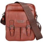 Borsa a tracolla uomo 100% PU Leather PCL3080-COFFEE Northampton Polo Club