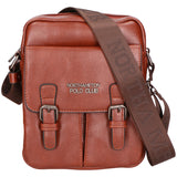Borsa a tracolla uomo 100% PU Leather PCL3080-COFFEE Northampton Polo Club