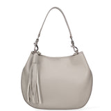 Borsa a spalla da donna Vera pelle 07316-D86 GRIGIO PERLA Roberta Rossi