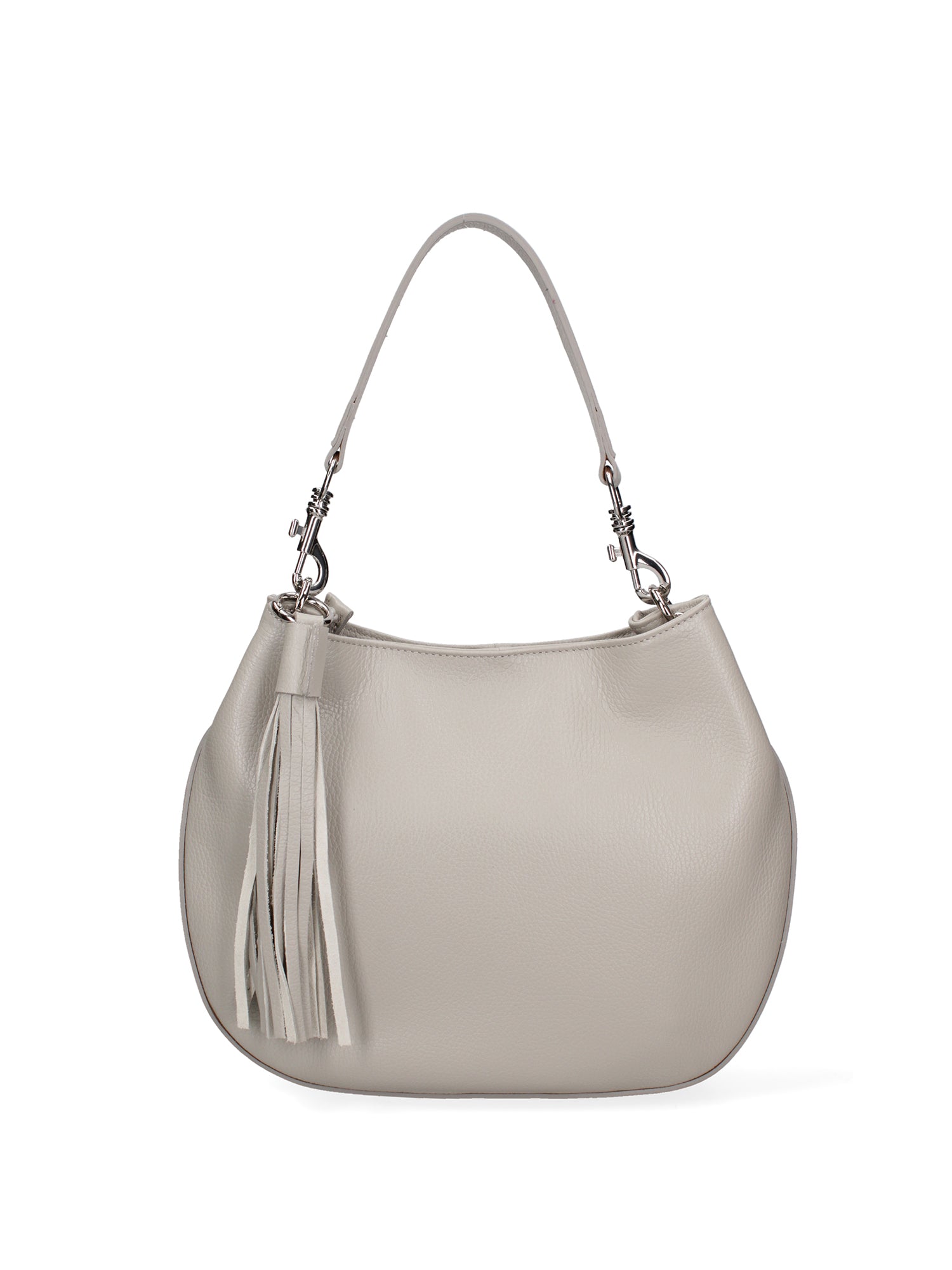 Borsa a spalla da donna Vera pelle 07316-D86 GRIGIO PERLA Roberta Rossi