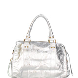 Novara Borsa a spalla da donna Vera pelle 06090 LM-L001 ARGENTO Gave Lux