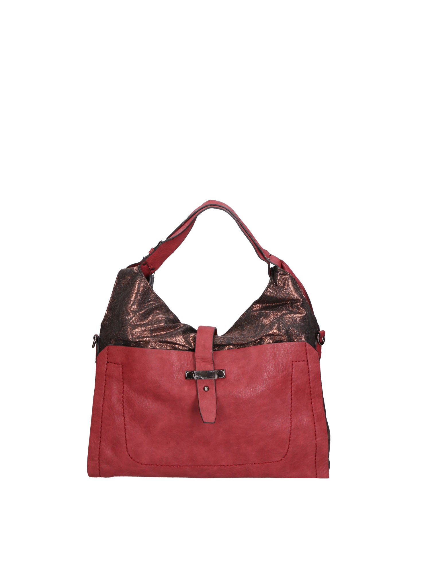 Edera Elite Borsa a spalla da donna Vera pelle LK0247-BORDEAUX Gave Lux