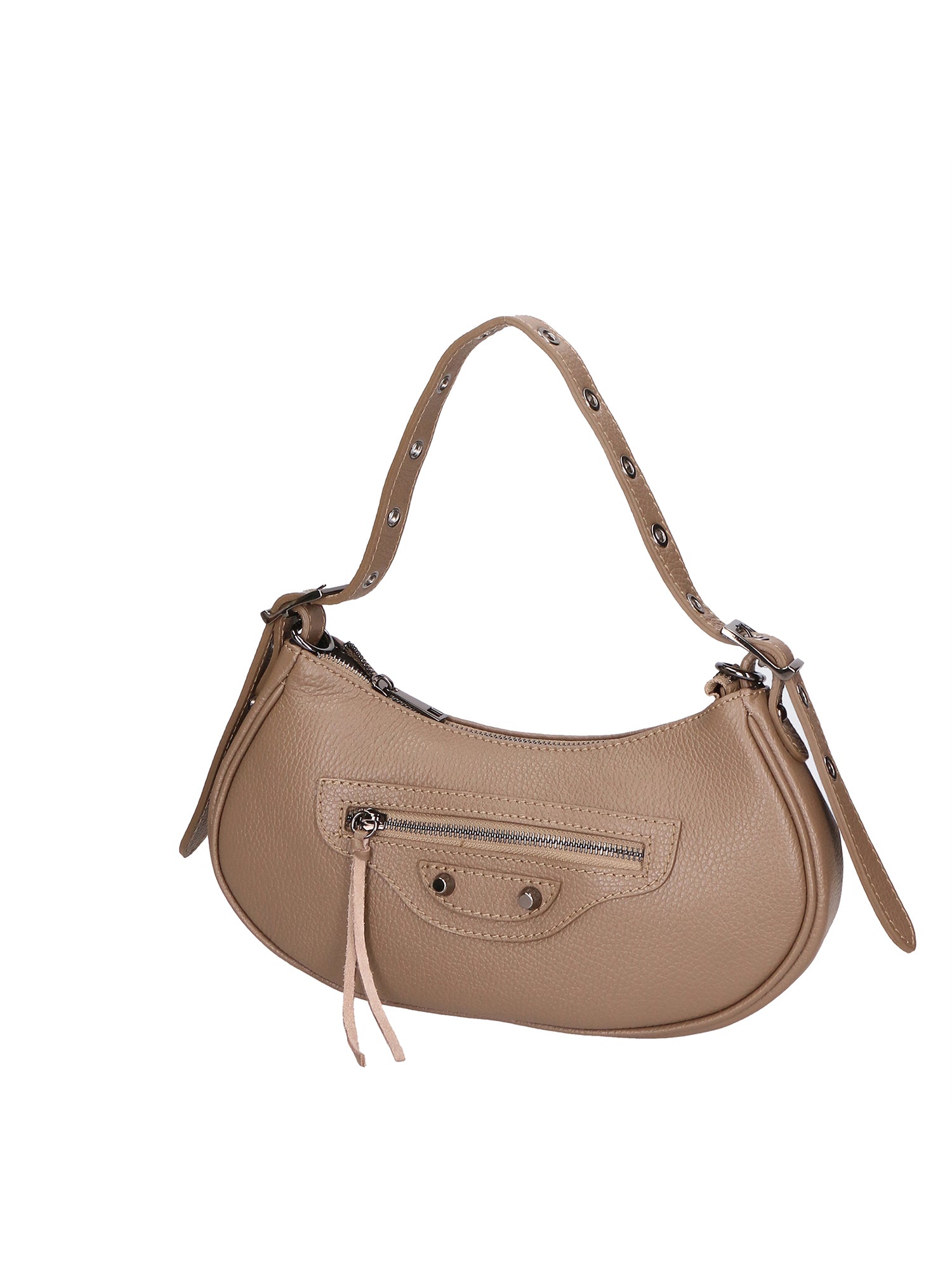 Loredana Borsa a spalla da donna Vera pelle 06548-TAUPE Gave Lux