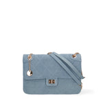 Borsa a spalla da donna Nylon & Ecopelle DC3533-2-JEANSBLUE Diana&co