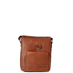 Borsa a tracolla uomo in vera pelle Casual HILB-3057-CUOIO Hill Burry