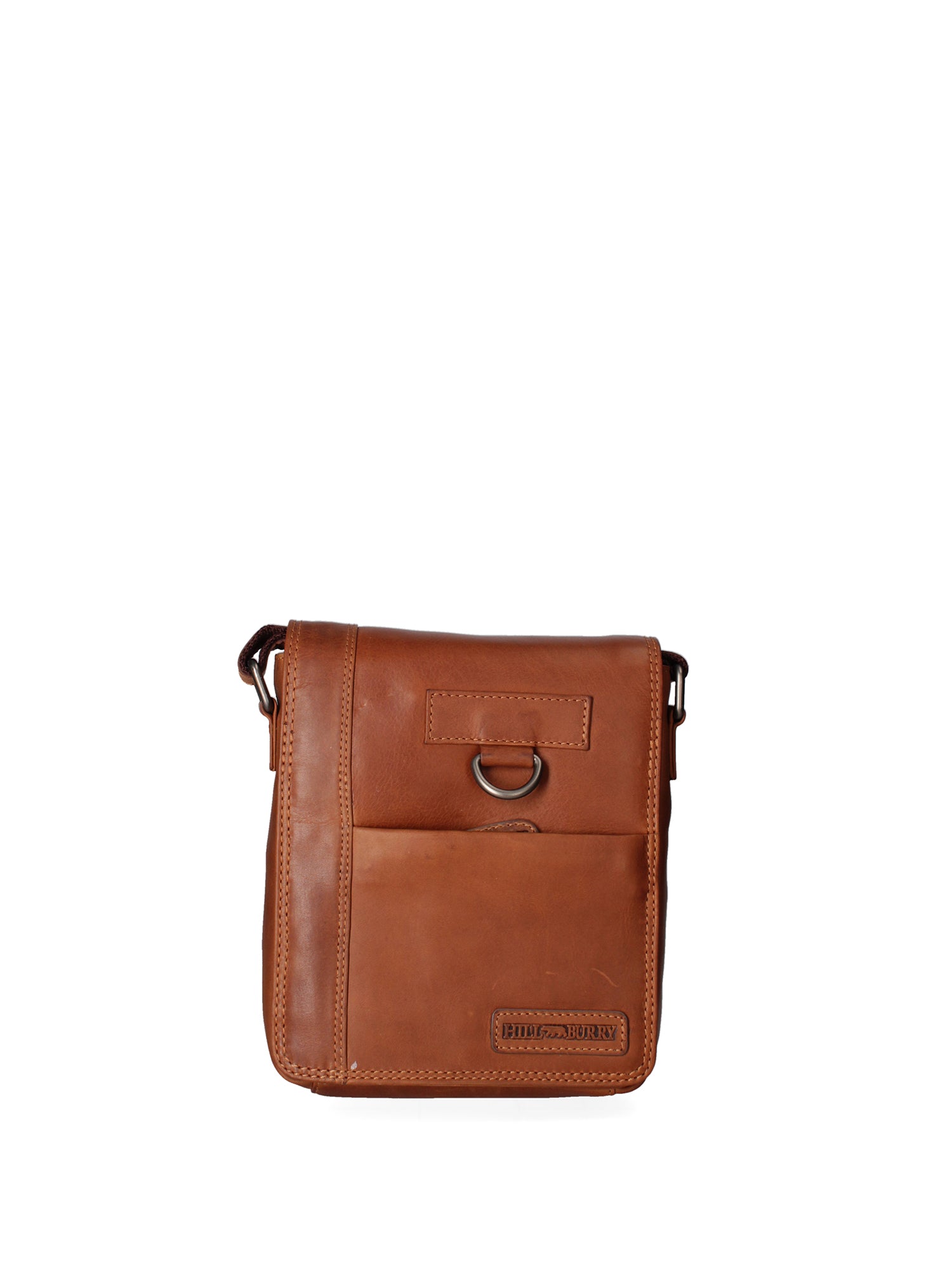 Borsa a tracolla uomo in vera pelle Casual HILB-3057-CUOIO Hill Burry