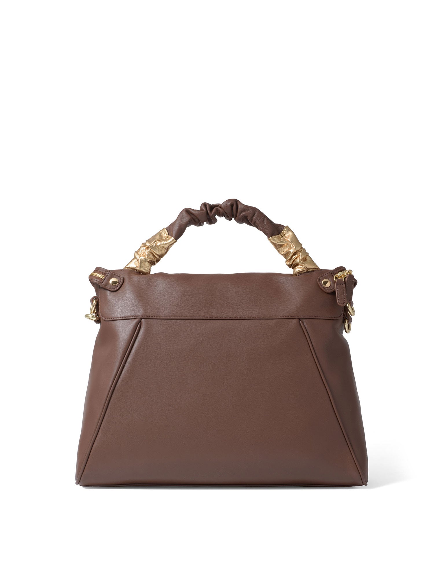Calanthe Borsa a mano da donna 100% pelle B16963-MARRONE Braccialini
