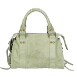 Erisia Borsa a spalla da donna Vera pelle 06091-025 VERDE MILITARE Gave Lux
