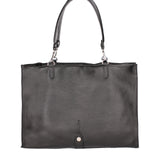 Borsa a mano da donna 100% vera pelle 07138-D28 NERO Roberta Rossi