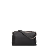 Borsa a spalla da donna Vera pelle 07141-D28 NERO Viola Castellani