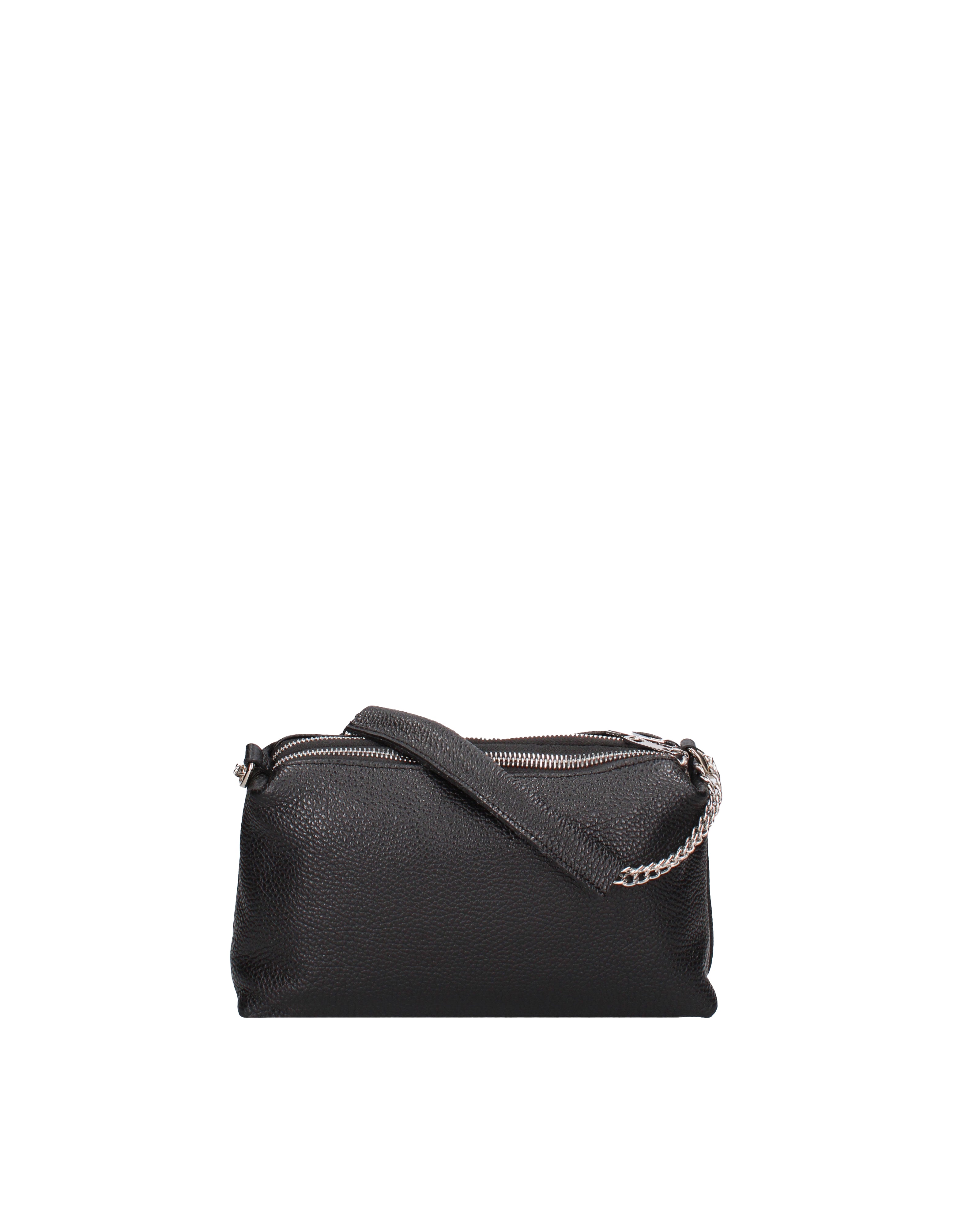 Borsa a spalla da donna Vera pelle 07141-D28 NERO Viola Castellani