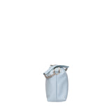 Borsa a spalla da donna Vera pelle 07141-D92 CELESTE Viola Castellani