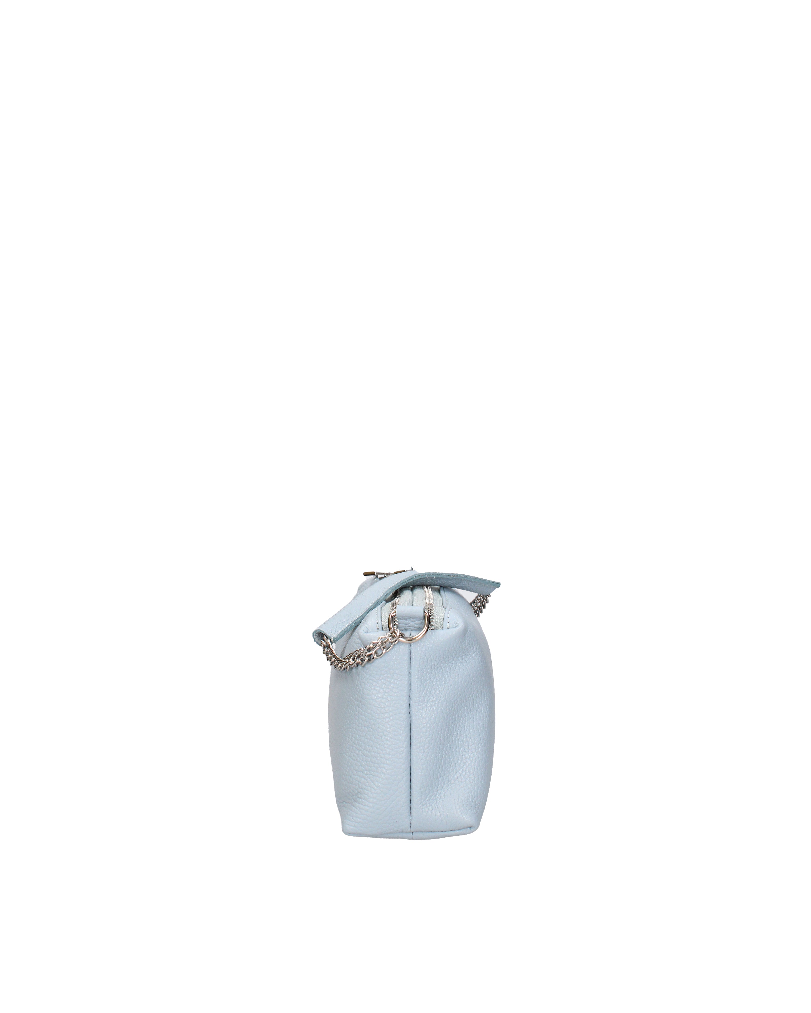 Borsa a spalla da donna Vera pelle 07141-D92 CELESTE Viola Castellani