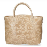 Enza Borsa a mano da donna Vera pelle 8007023FBG-004 TAUPE Gave Lux