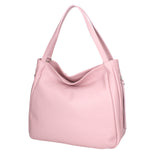 Borsa a spalla da donna Misto pelle e tessuto 07155-D56 PINK Roberta Rossi