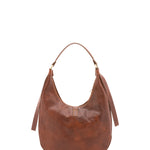 Borsa a spalla da donna 100% vera pelle 4607-MARRONE Alessia Firenze
