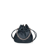 Borsa a secchiello da donna 100% PVC F6717-1-NAVY BLUE David Jones