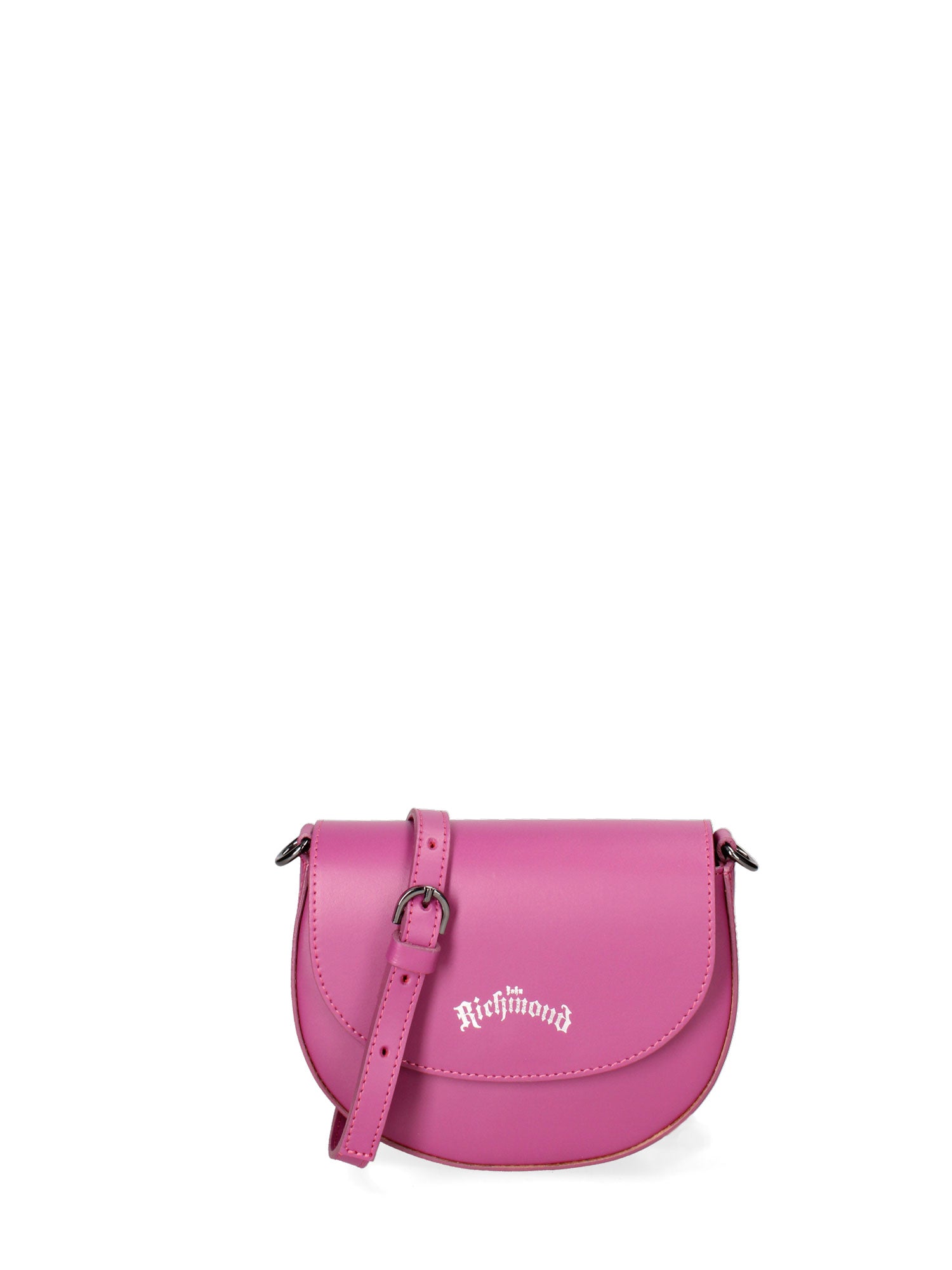 Borsa a tracolla da donna 100% pelle ruga JR-W-1017-D. FUXIA-CDF John Richmond