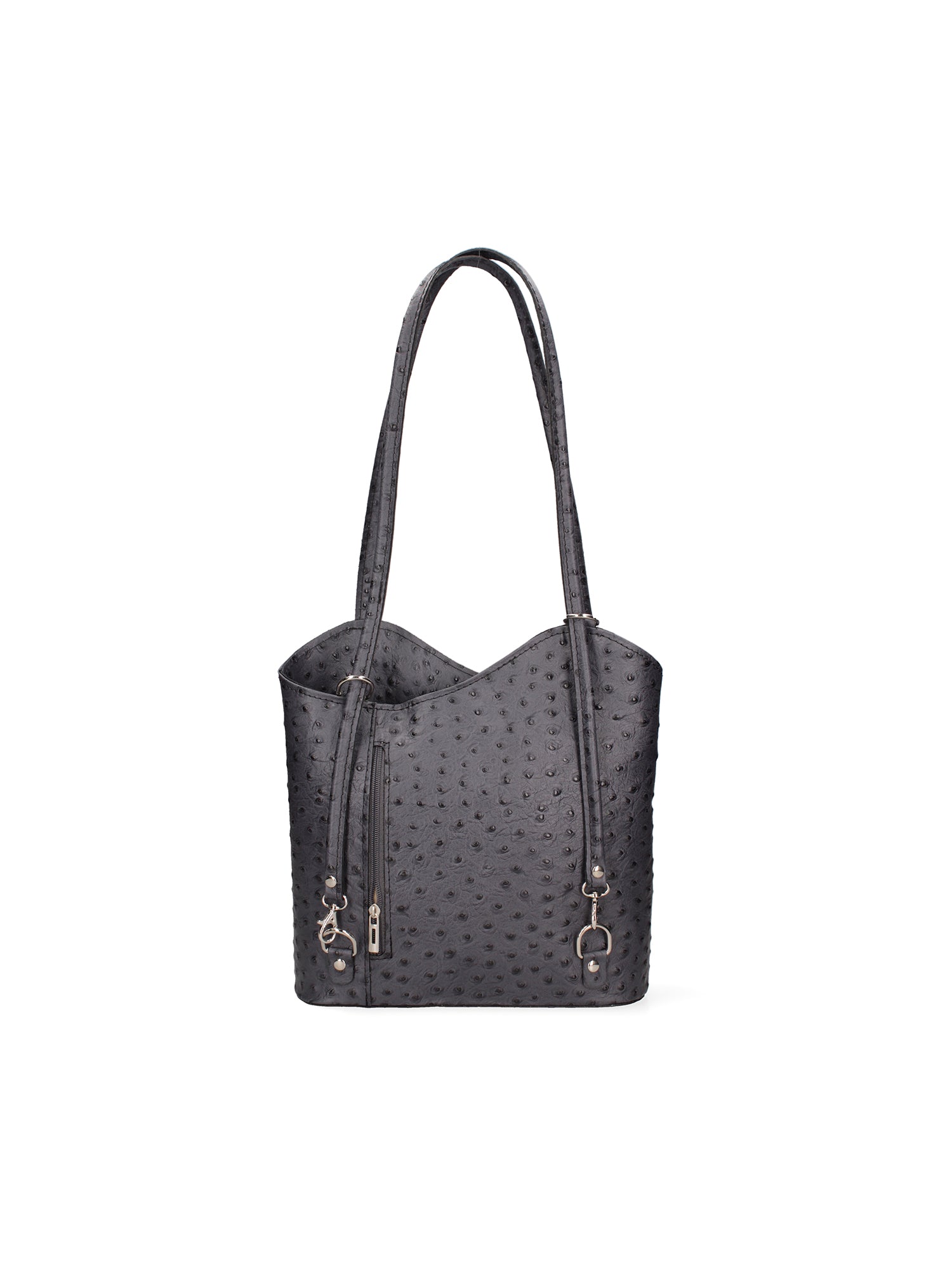 Chanel 3005-19 GRIGIO SCURO Zaino da donna in vera pelle Gave Lux