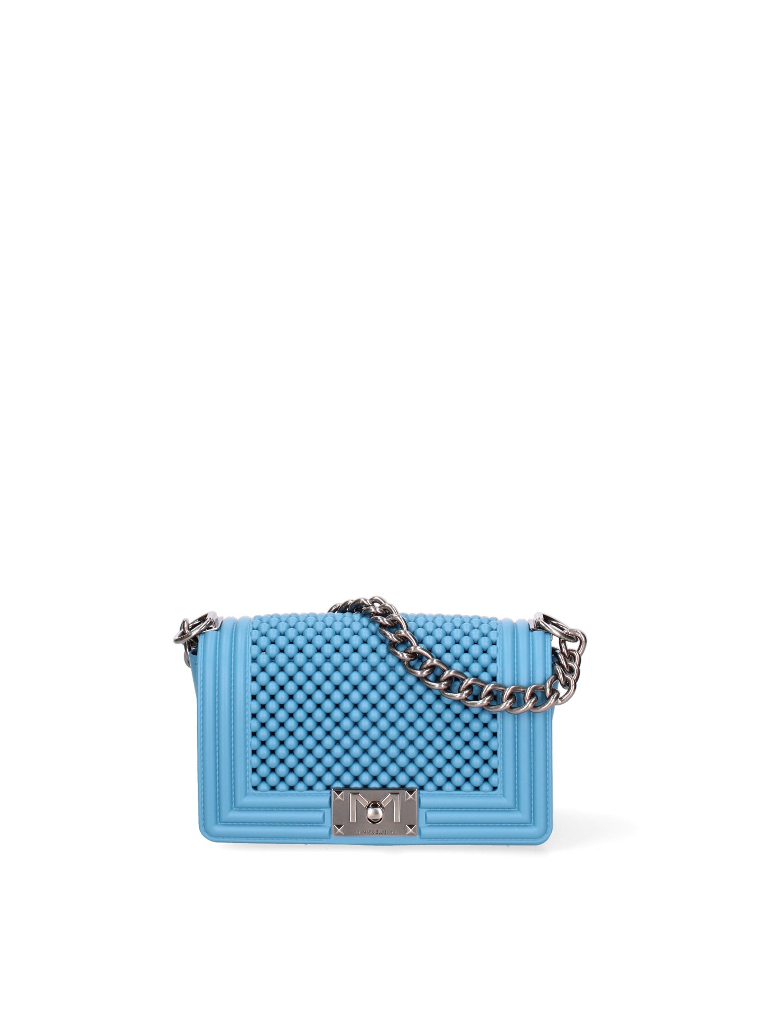 Borsa a mano da donna 100% Pvc FLAT-S-BALL 24-SUGAR BLUE - BRUSH CDF Marc Ellis