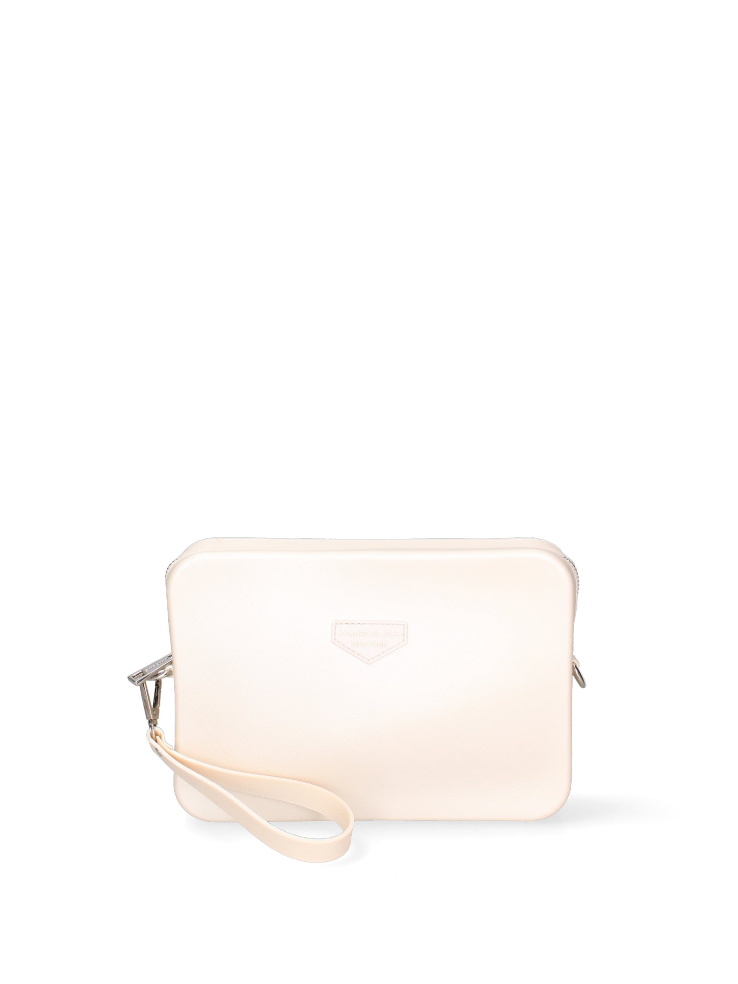 Borsa a tracolla da donna 100% Pvc FLAT-FLOWE-WHITECAP - SILVER Marc Ellis
