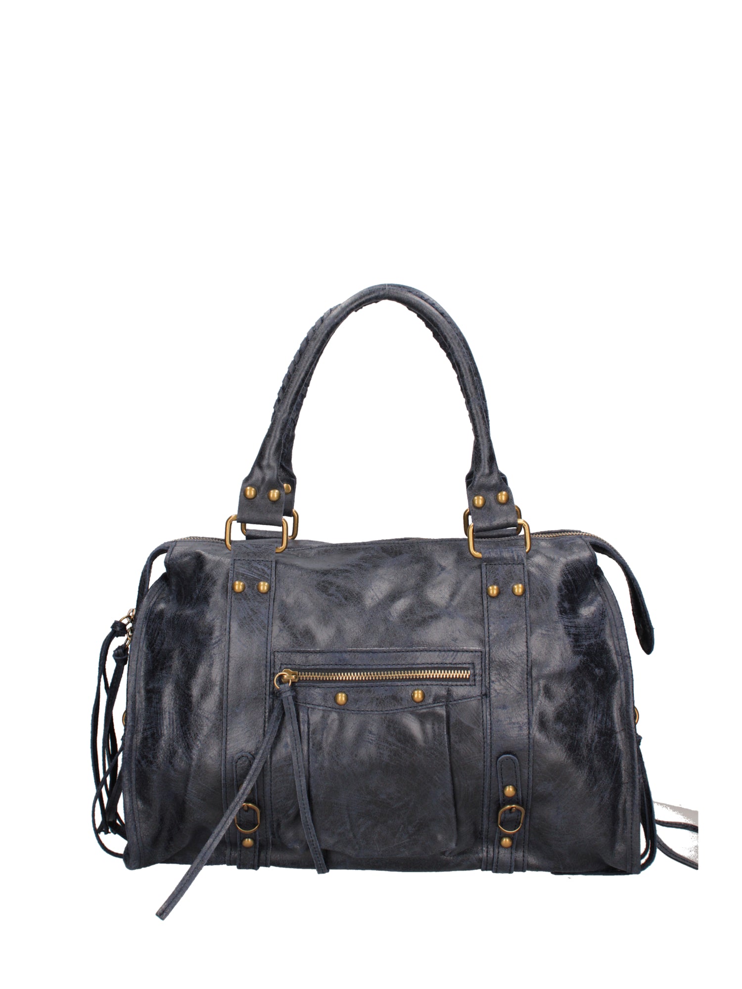 Elara Borsa a spalla da donna Vera pelle 06090-013 BLU NAVY Gave Lux