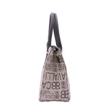 Borsa a mano da donna Ecopelle e poliestere BC1370-NERO BIANCO B Cavalli