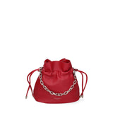 Borsa a secchiello da donna 100% PVC F6717-1-RED David Jones