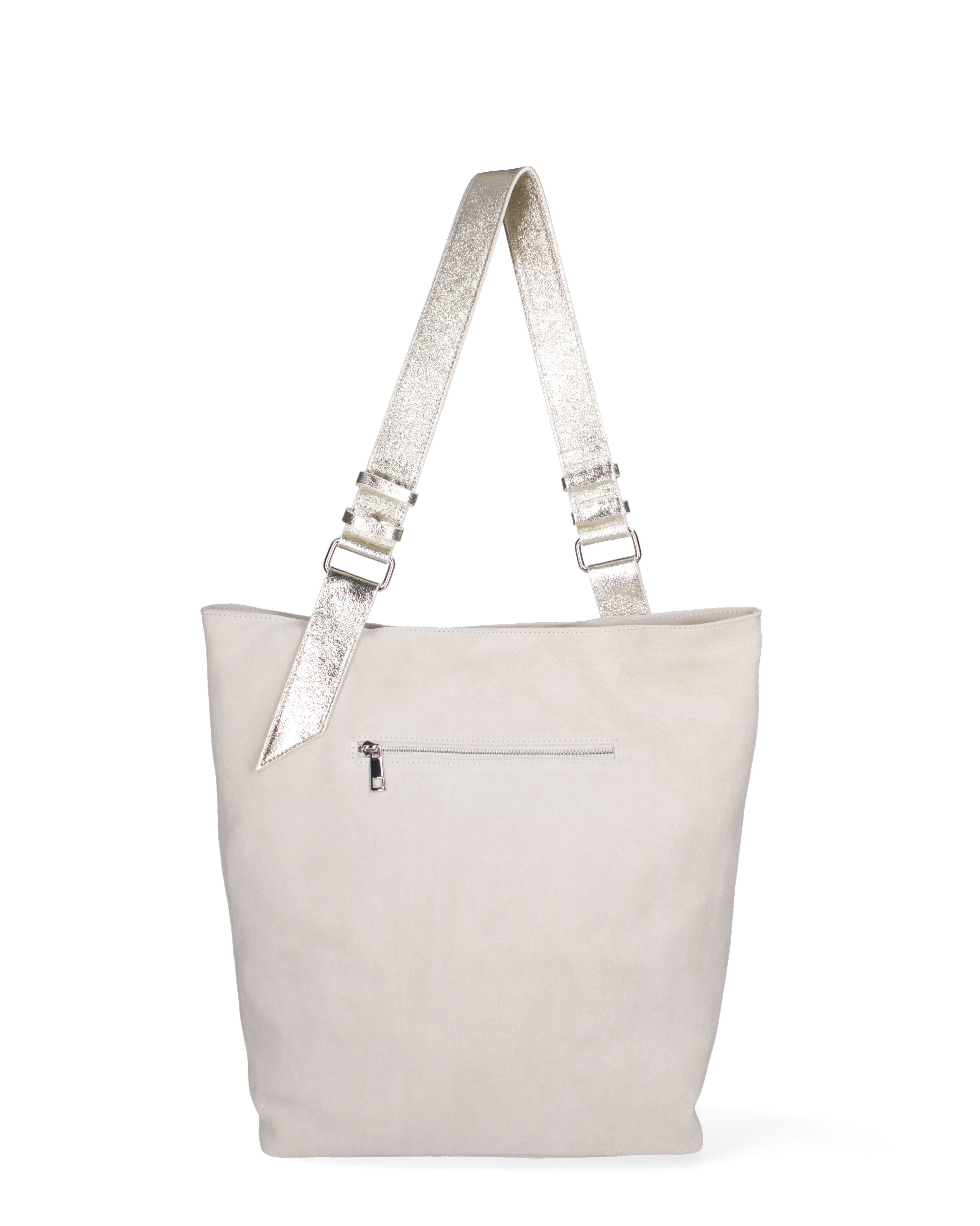 Borsa a spalla da donna Vera pelle 07312-D02 BEIGE+L003 Roberta Rossi