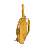 Oceania Borsa a spalla da donna Vera pelle 580041-SENAPE Gave Lux