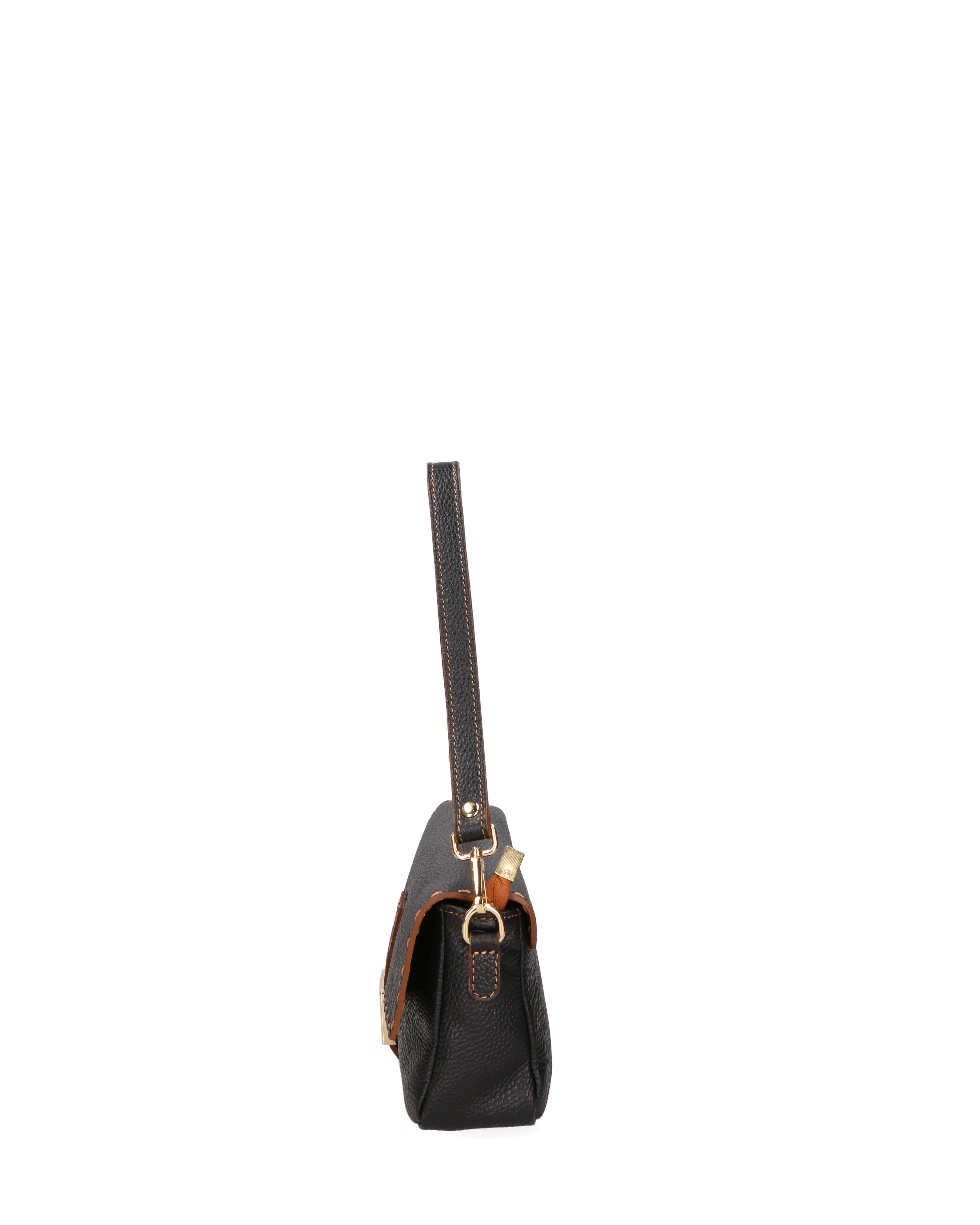 Wally Borsa a spalla da donna Vera pelle 06869-D28 NERO Gave Lux