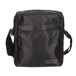 Borsa a tracolla uomo Pelle PU e Nylon PCL3149-BLACK Northampton Polo Club