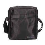 Borsa a tracolla uomo Pelle PU e Nylon PCL3149-BLACK Northampton Polo Club