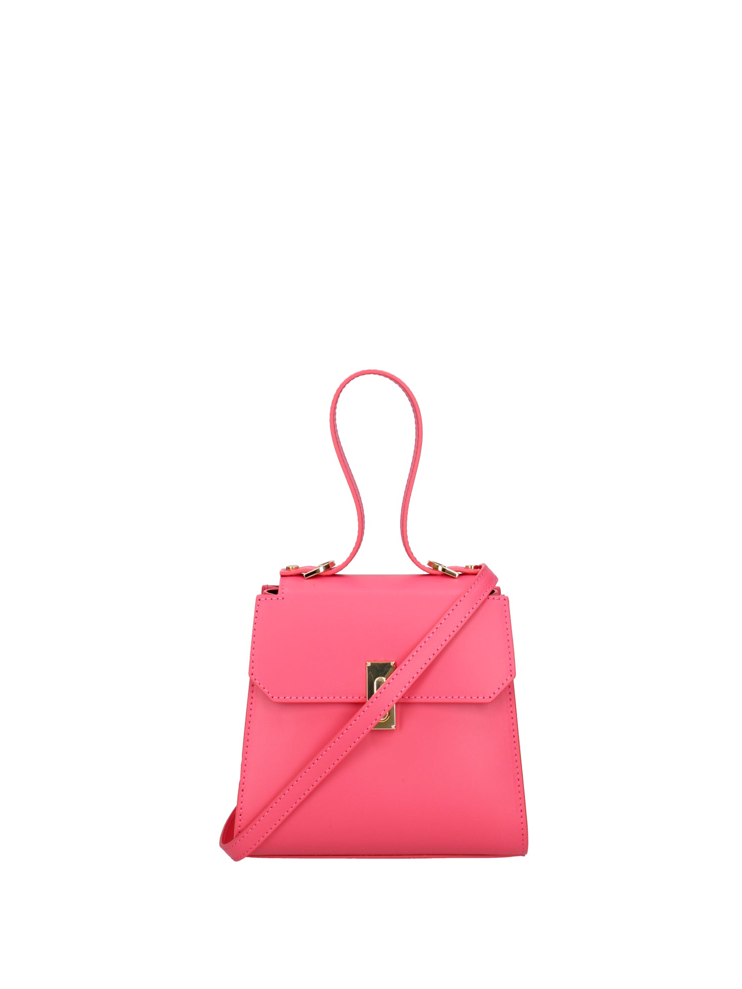 Borsa a mano da donna 100% pelle 07204-L317 FUXIA Viola Castellani