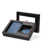 Vera pelle VS-1022-Jeans Set portafoglio e portachiavi uomo Sergio Valentini