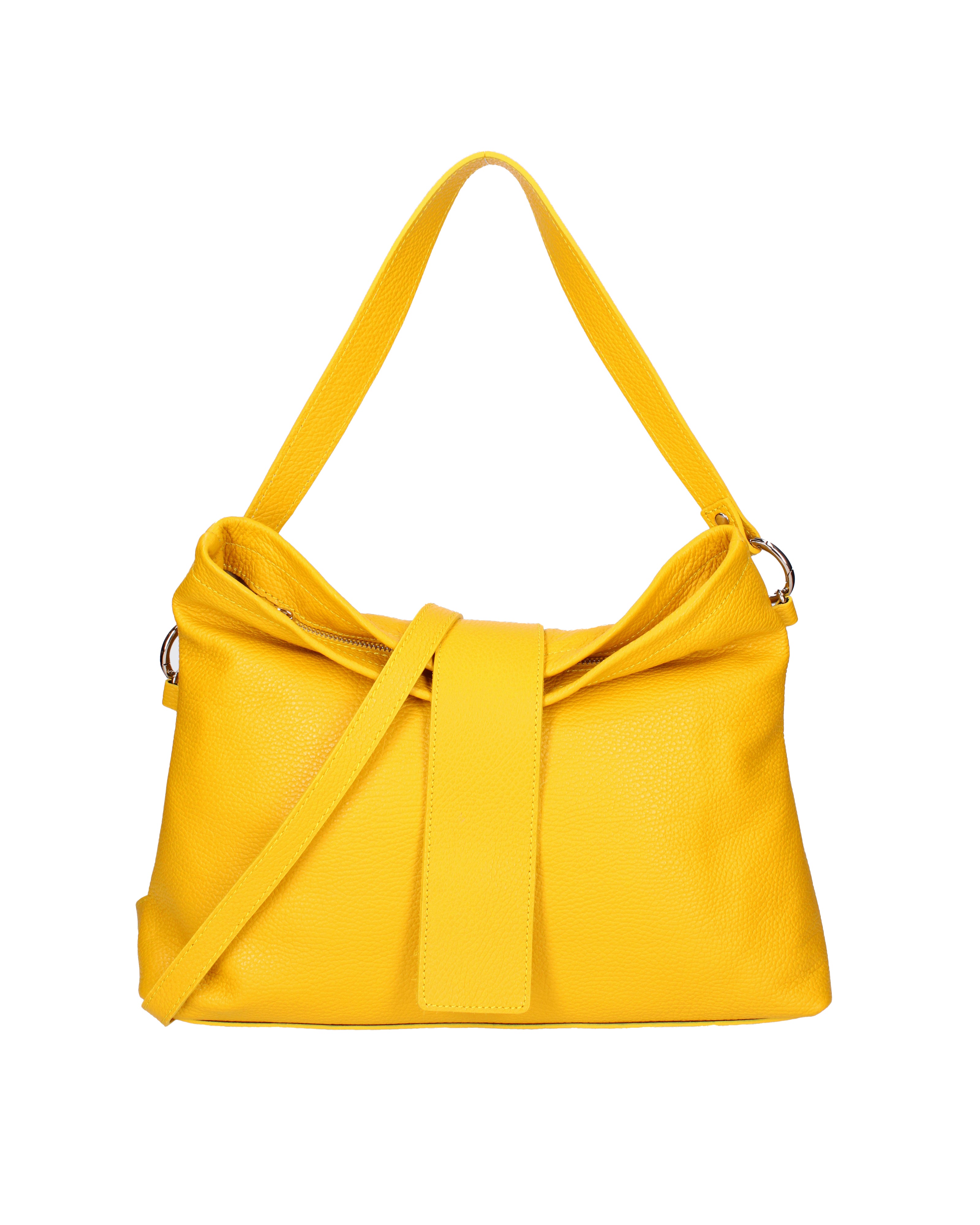 Grace Borsa a spalla da donna Vera pelle 07158-D04 GIALLO Viola Castellani
