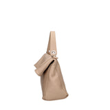 Borsa a spalla da donna Vera pelle 07159-D05 CAPPUCCINO Viola Castellani