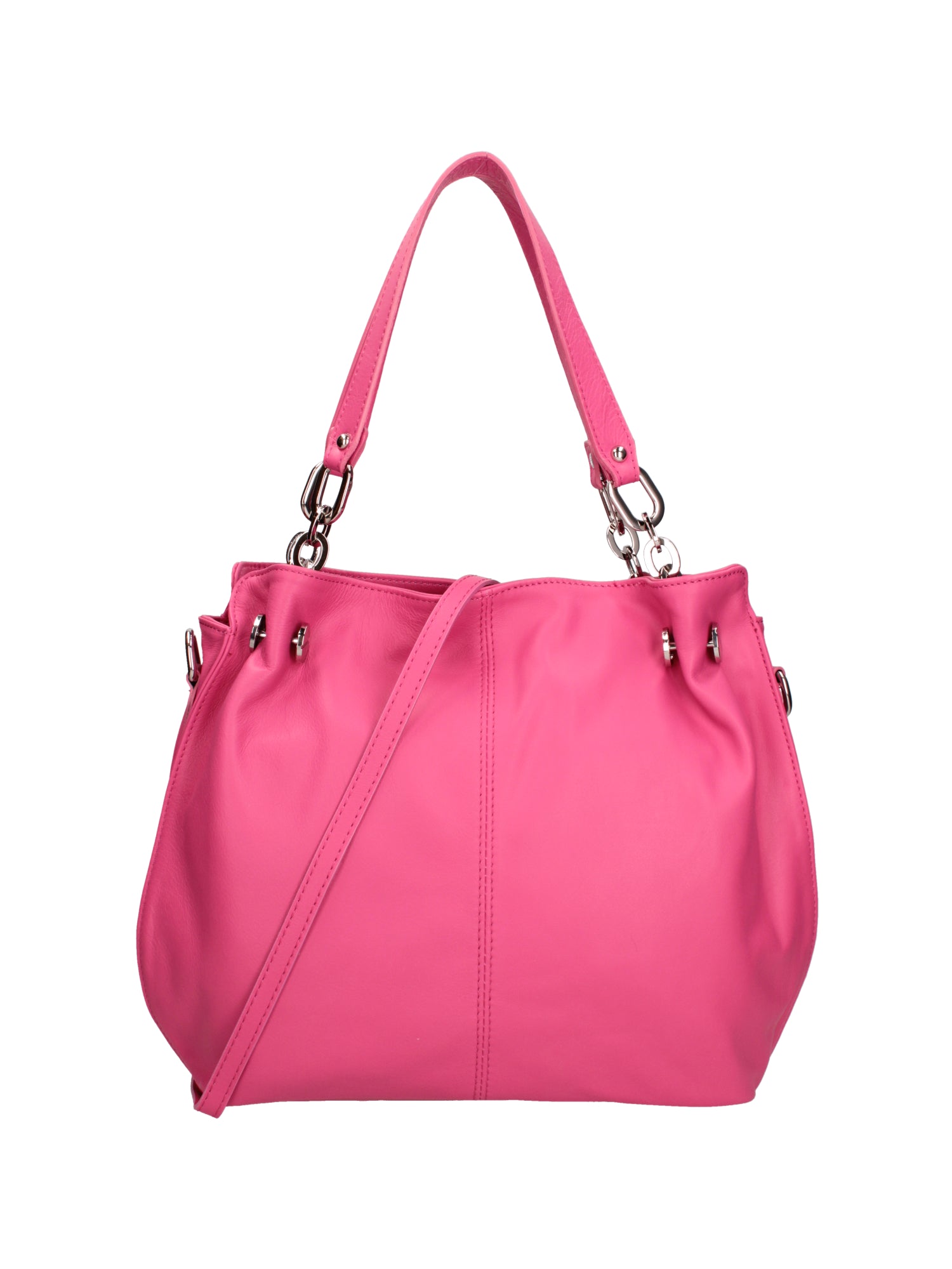 Ereba Borsa a mano da donna Made in Italy 100% pelle 3305-S02 FUXIA Gave Lux