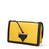 Ardena Borsa a tracolla da donna Vera pelle 1324-GIALLO+NERO Gave Lux