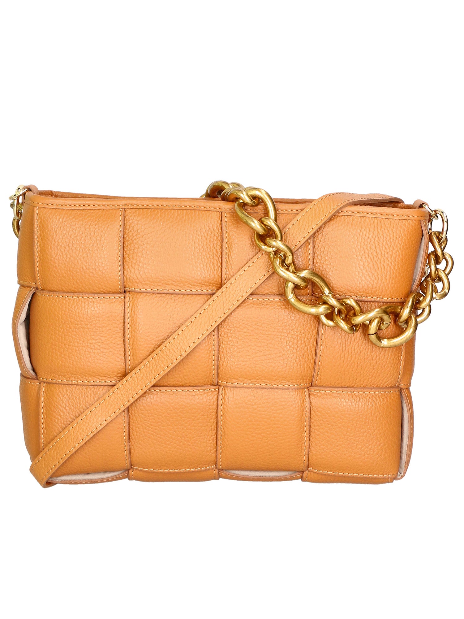 Agostina Borsa a mano da donna Vera pelle 04691-D44 CUOIO COGNAC Gave Lux