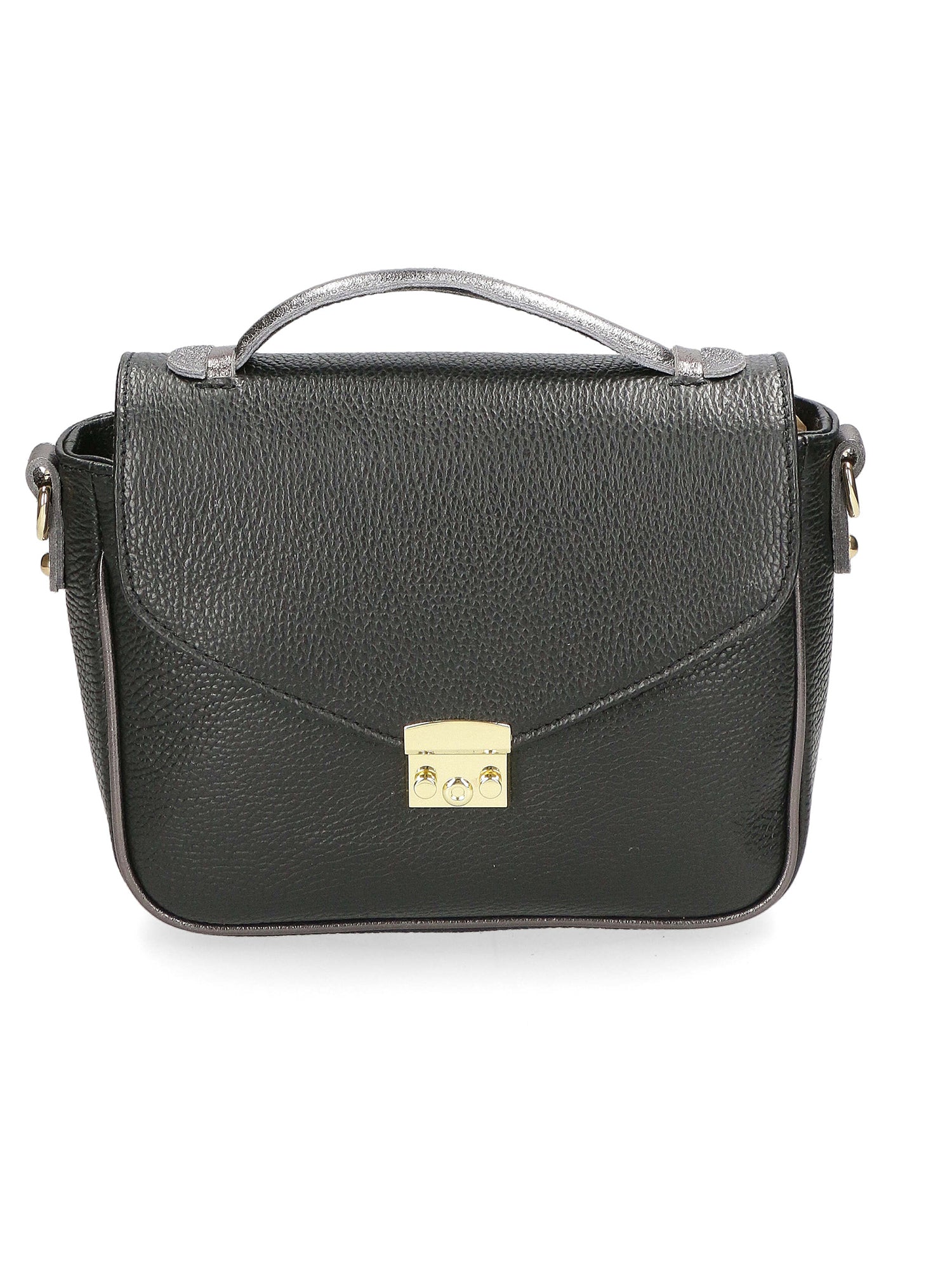 Aida Borsa a mano da donna Vera pelle 04723-NERO L020 Gave Lux