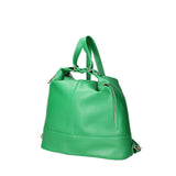 Vera pelle 07135-D47 VERDE MELA Borsa a spalla convertibile Anjelica Viola Castellani