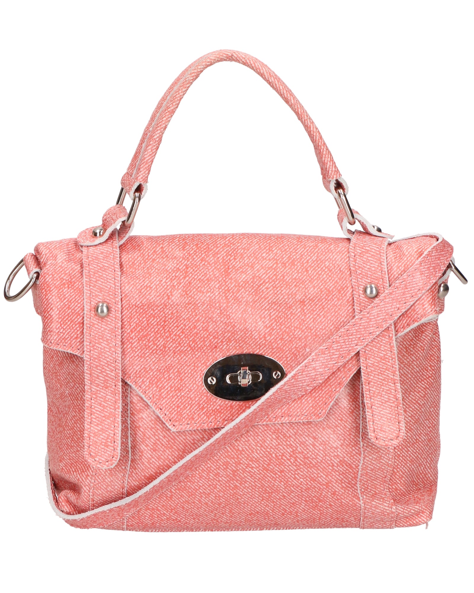 Floresta Borsa a mano da donna Vera Pelle 1158-CORALLO Gave Lux
