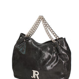 Borsa a spalla da donna Vera pelle e metallo JR-W-1115TJ-BLACK-SILVER John Richmond