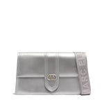 Borsa a mano da donna 100% Pvc FLAT ROOD M-SILVER + OFF SILVER Marc Ellis