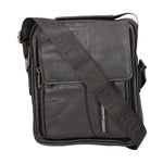 Borsa a tracolla uomo 100% pelle PU PCL3053-BLACK Northampton Polo Club