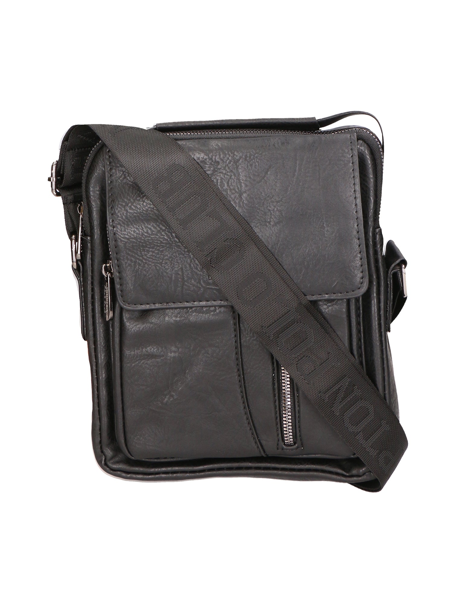 Borsa a tracolla uomo 100% pelle PU PCL3053-BLACK Northampton Polo Club