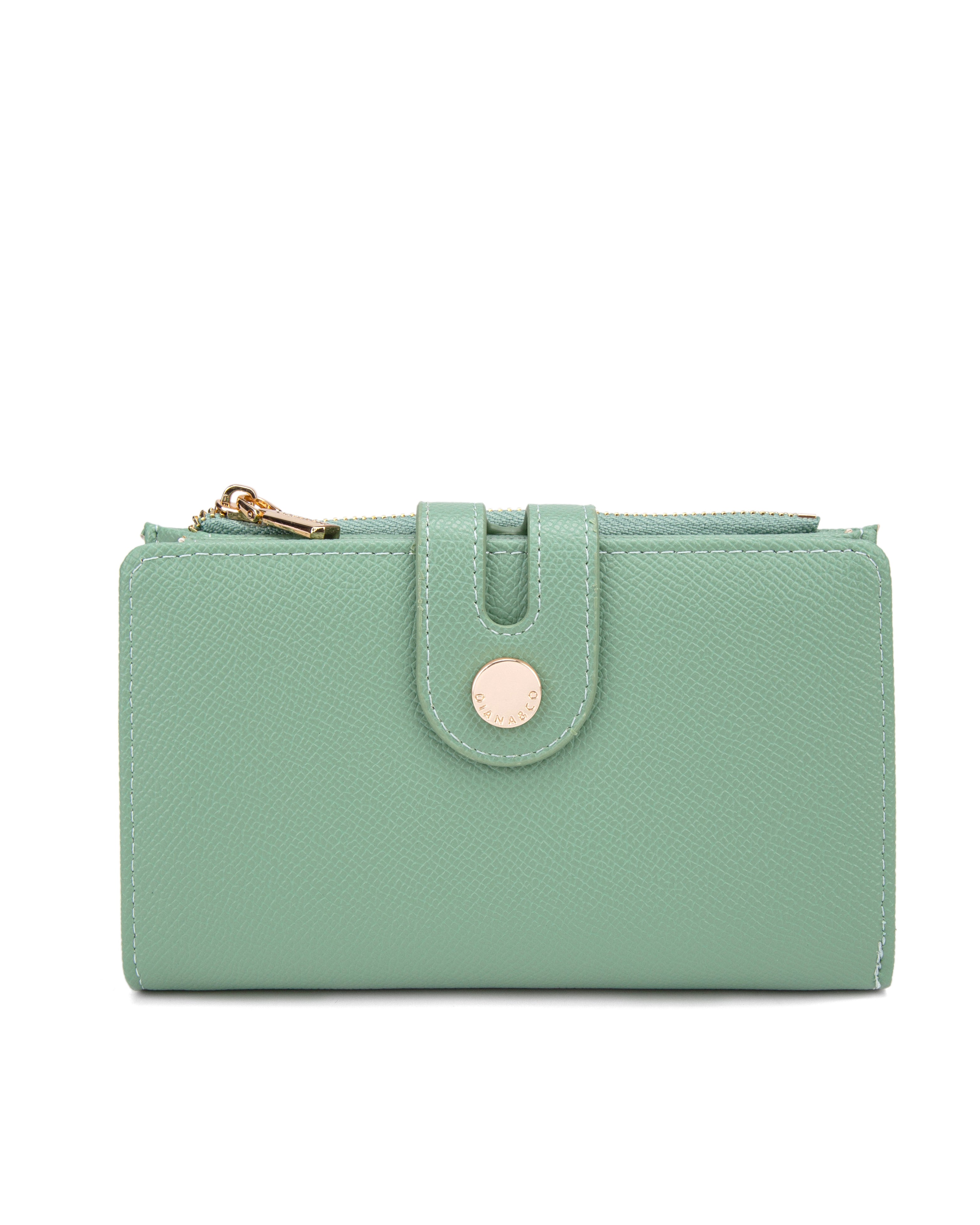 Portafoglio donna in pelle vegana Casual 798-2-2PT-JADEGREEN Diana&co