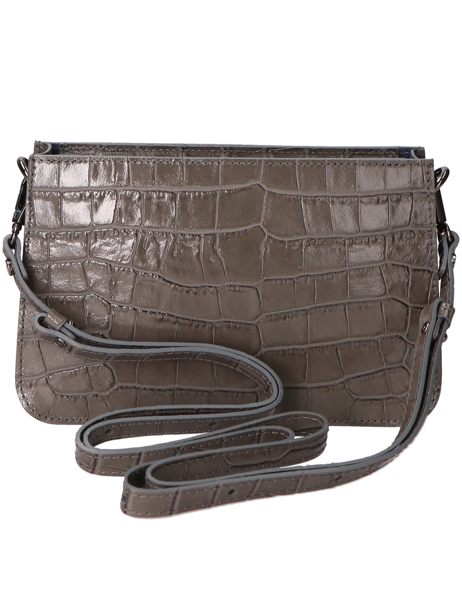 Valoria Borsa a spalla da donna Vera pelle 05414-B27 GRIGIO SCURO Gave Lux