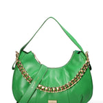Borsa a spalla da donna Vera pelle JR-W-1167LNA-EMERALD GREEN-GOLD John Richmond